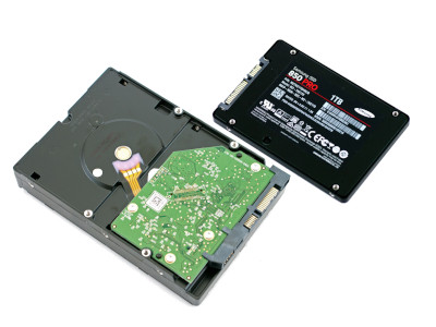 Solid state drive and hard drive